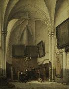 Johannes Bosboom The vestry of St. Stevens Church in Nijmegen Germany oil painting artist